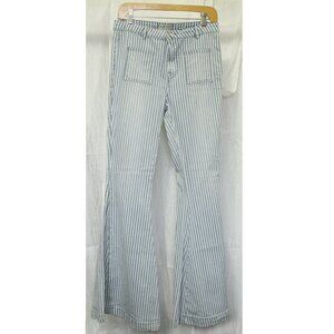 Blank Paige Pinstripe bell bottom Jeans L
